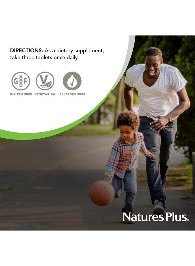 Natures Plus NaturesPlus Source of Life Gold Chewables - 90 Vegetarian Tablets - Tropical Fruit Flavor - Whole Food Multivitamin Supplement - Gluten Free - 30 Servings - Image 5