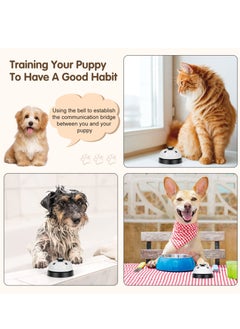 SYOSI Pet Training Bells, 2 Pack Dogs Bell for Door Potty Training and to Ring to Go Outside Communication Device Dog AgilityTraining Equipment Interactive Toys (White)  - Image 4