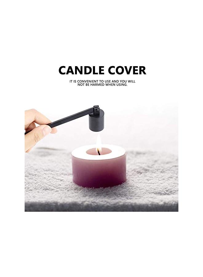 The Bros Stainless Steel Candle Snuffer Wick Dipper Oil Lamp Trim Trimmer Scissor Cutter Tool Hook(Black) - Image 5