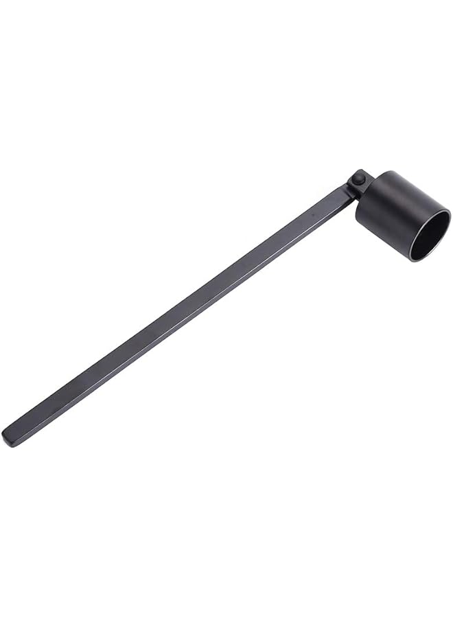 The Bros Stainless Steel Candle Snuffer Wick Dipper Oil Lamp Trim Trimmer Scissor Cutter Tool Hook(Black) - Image 1