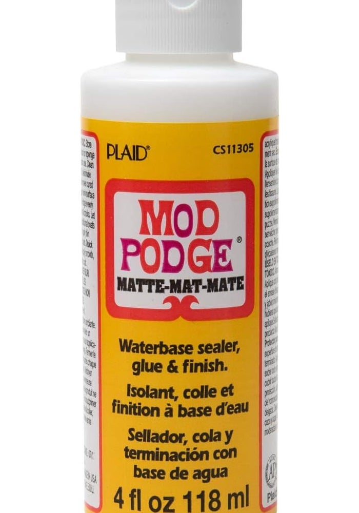 Mod Podge MATTE Waterbase Sealer, Glue & Finish - 4 oz (118 ml) - Image 1