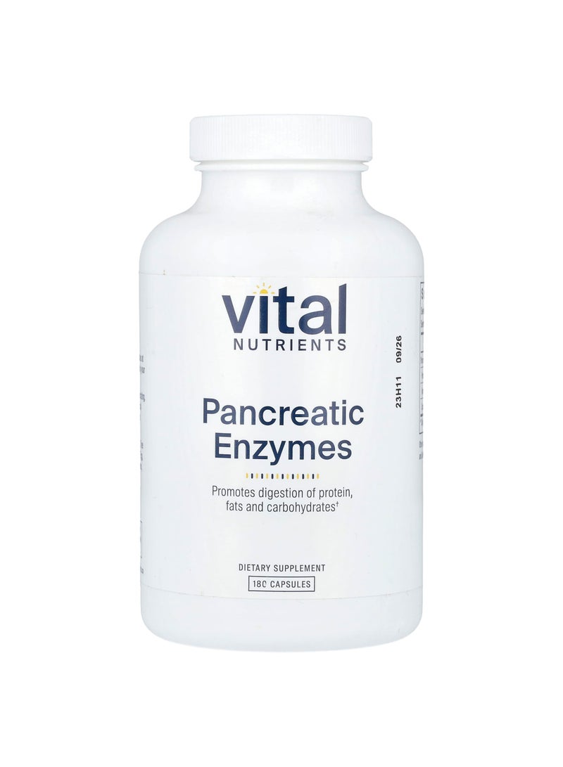 Vital Nutrients Pancreatic Enzymes , 180 Capsules