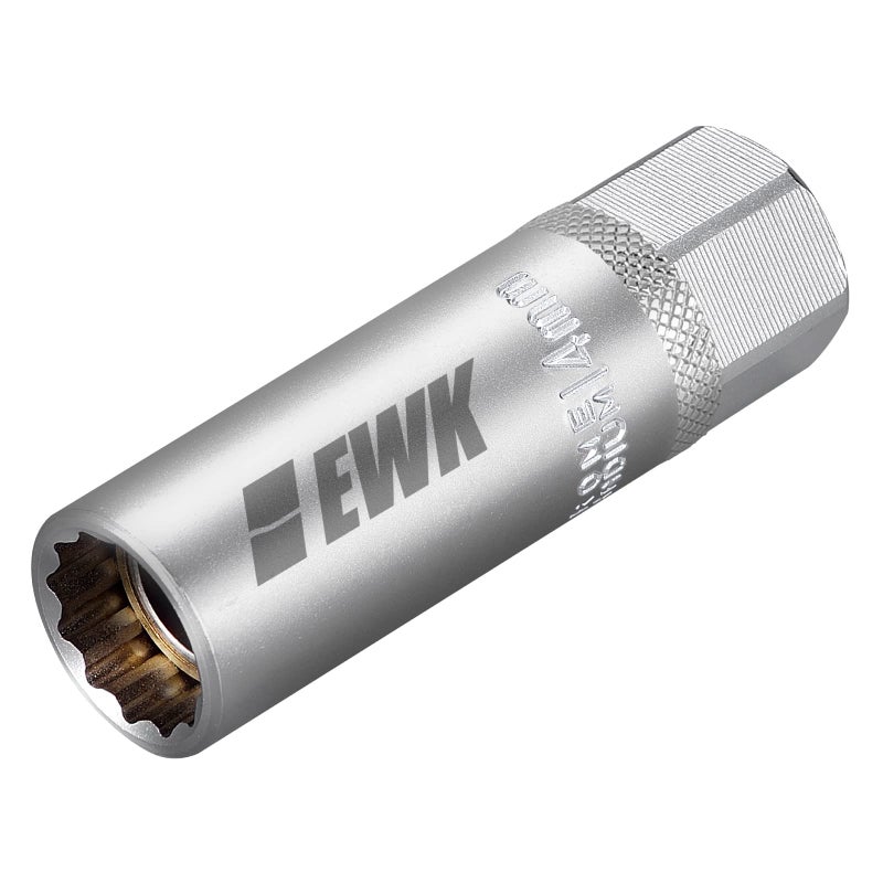 EWK 14mm 12 Point Thin Wall Magnetic Spark Plug Socket for BMW, Mini Cooper, Nissan, Infiniti - Image 1