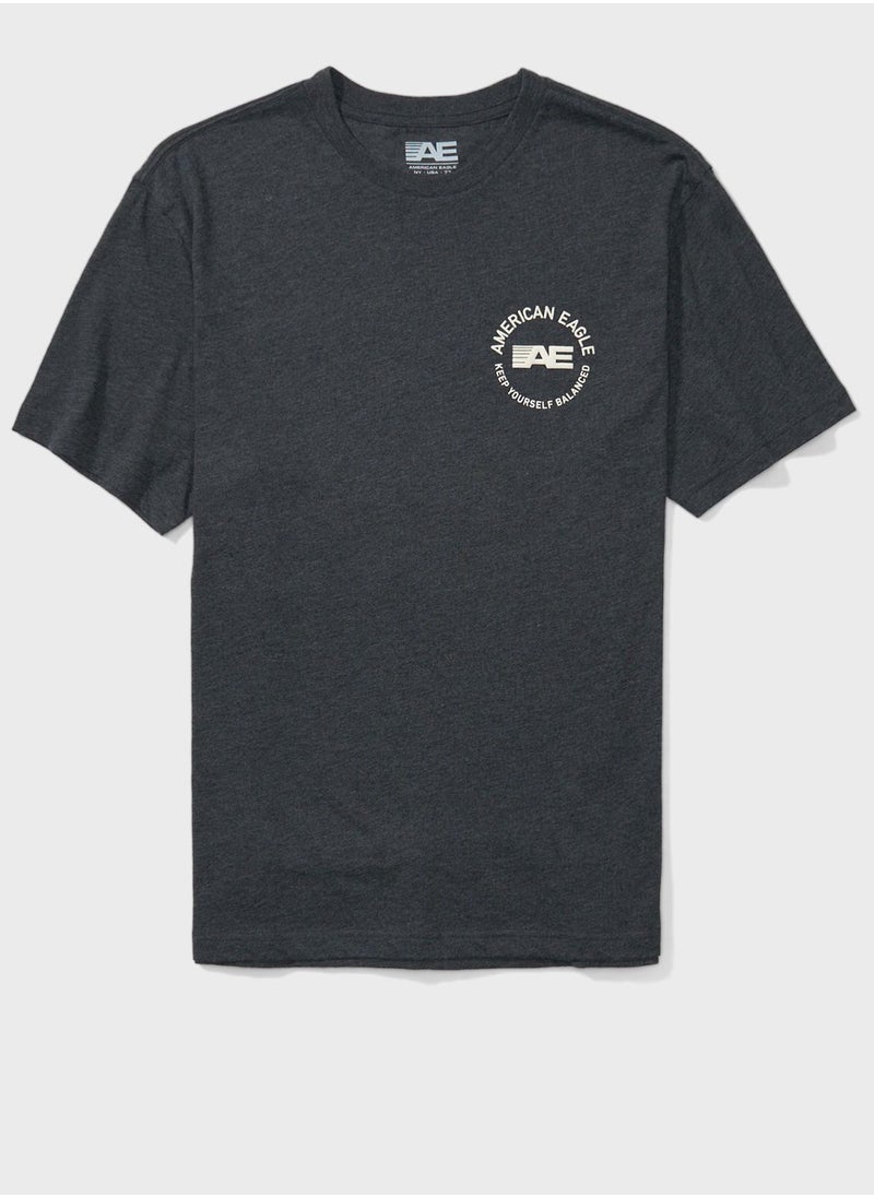 American Eagle - Graphic Crew Neck T-Shirt - Image 1
