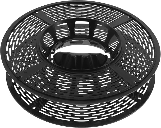 Black Cord Reel Cable Spool Electrical Cord Management For Camping Motorhome Use - Image 1