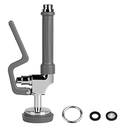 KWODE Pre-Rinse Spray Valve Replacement Head for Commercial Kitchen Faucet 1.42GPM Commercial Sink Sprayer High Pressure Dishwasher Sprayer Nozzle with Hand Grip Assembly (Grey) - Image 1