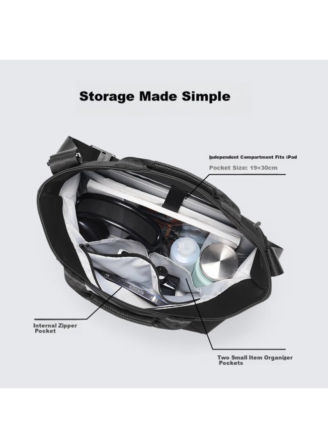 Mark Ryden Men's Large Capacity Shoulder Tote Bag Magnetic Closure Crossbody Travel Commuter Handbag Mr255 - Image 5