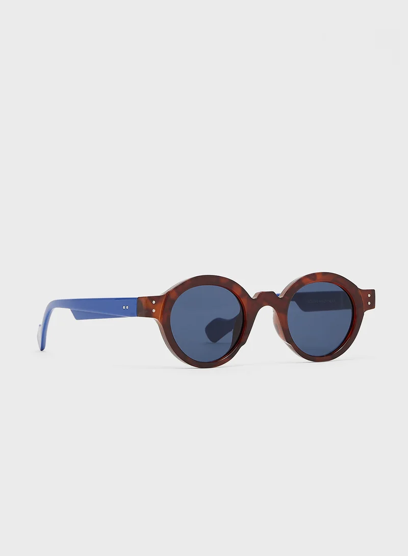 Seventy Five Casual Round Sunglasses