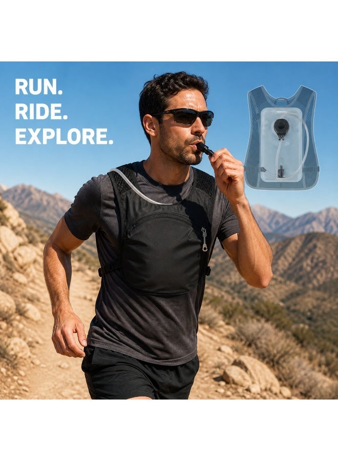 CIFOX Hydration Backpack with 1.5L Water Bladder, Lightweight Water Backpack Vest for Running, Cycling, Hiking Outdoor Sports - Image 2