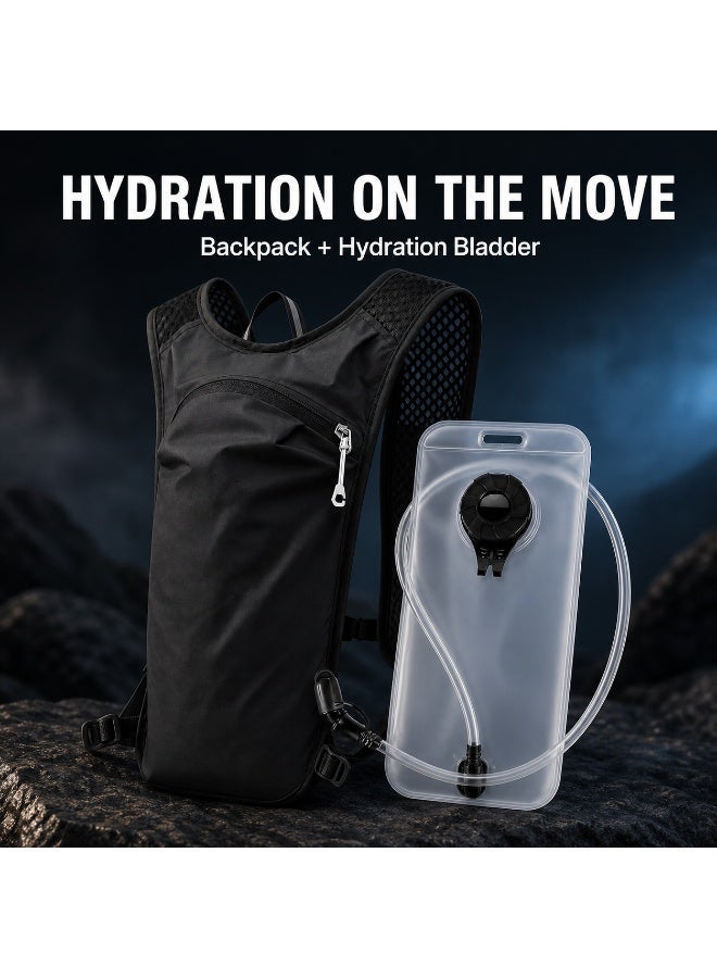 CIFOX Hydration Backpack with 1.5L Water Bladder, Lightweight Water Backpack Vest for Running, Cycling, Hiking Outdoor Sports - Image 1