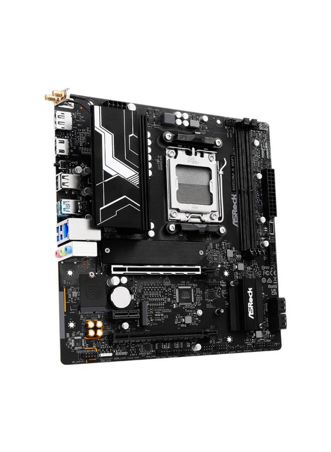 Asrock B850m-x Wifi Motherboard, Ddr5 Compatible With Amd Cpu 9600x/9700x/9500f (amd B850/socket Am5) - Image 1