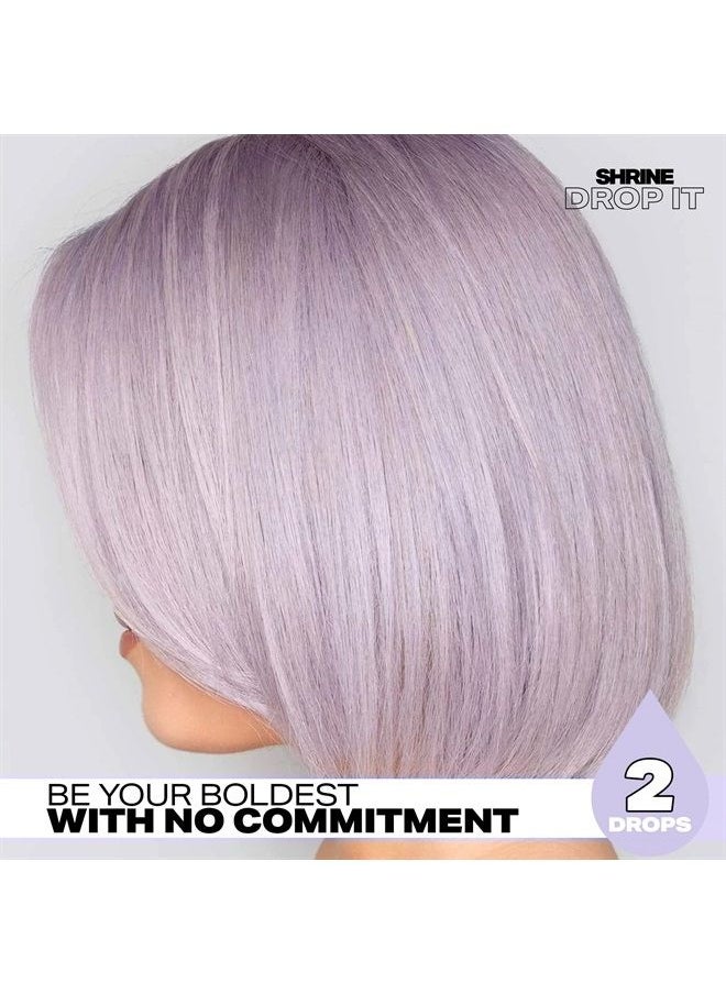 SHRINE - Shrine Drop It - Hair Toner - Temporary Hair Color - Rich, Natural Autumn & Winter Shades - Semi-Permanent Dye - Vegan & Cruelty-Free - Multi-Use - 200 Drops Per Bottle (ASH BLONDE TONER) - Image 1