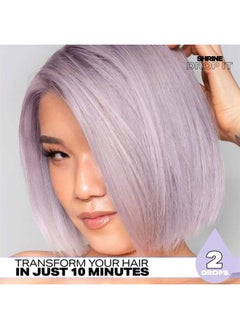Shrine Drop It - Hair Toner - Temporary Hair Color - Rich, Natural Autumn & Winter Shades - Semi-Permanent Dye - Vegan & Cruelty-Free - Multi-Use - 200 Drops Per Bottle (ASH BLONDE TONER)