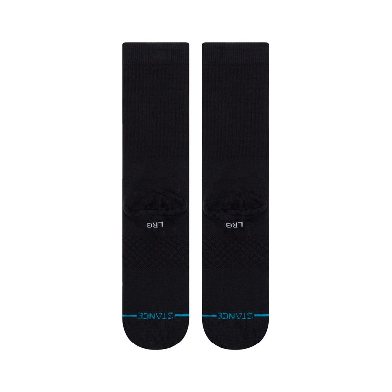 Stance Icon Crew Socks 3-Pack, Cotton Blend Medium Cushioning Arch Support, Black, Medium - Image 4