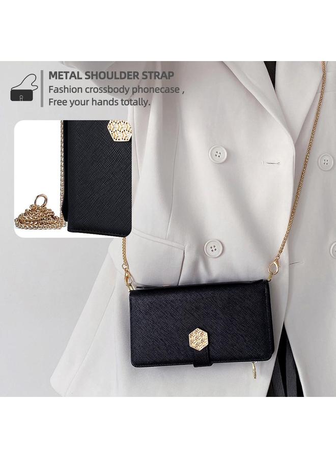 اس-توب جراب هاتف iPhone 16 Pro Max بمقبض كروس بودي من الجلد المزخرف - Image 5