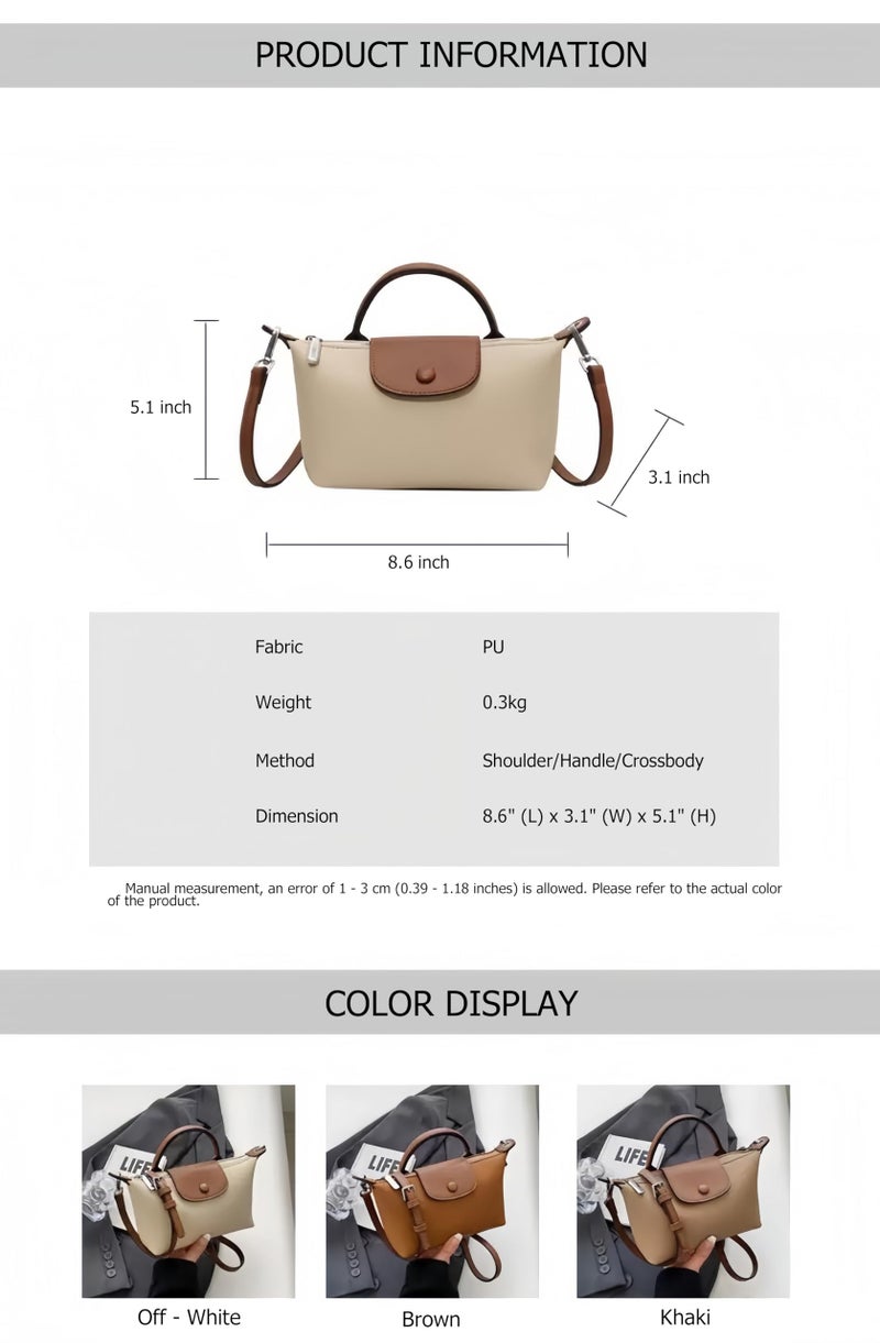 VesaNa Fashion Crossbody Bags for Women - quilted crossbody bags for women,2023 Autumn New Shoulder Bags Handbagsï¼ˆOff whiteï¼‰ - Image 4