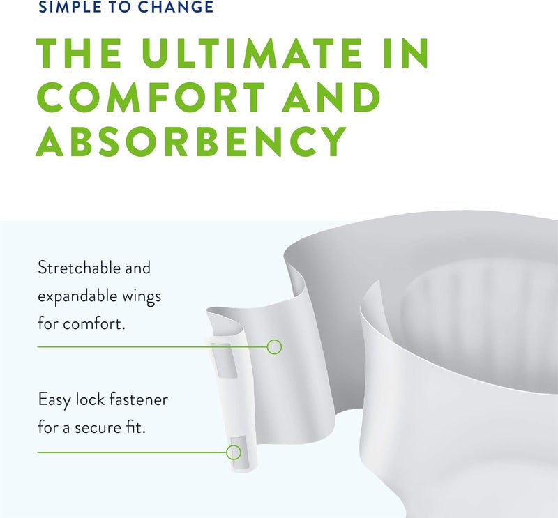 Prevail Incontinence Bariatric Brief with Tabs Size C Ultimate Absorbency 32 Count - Image 3