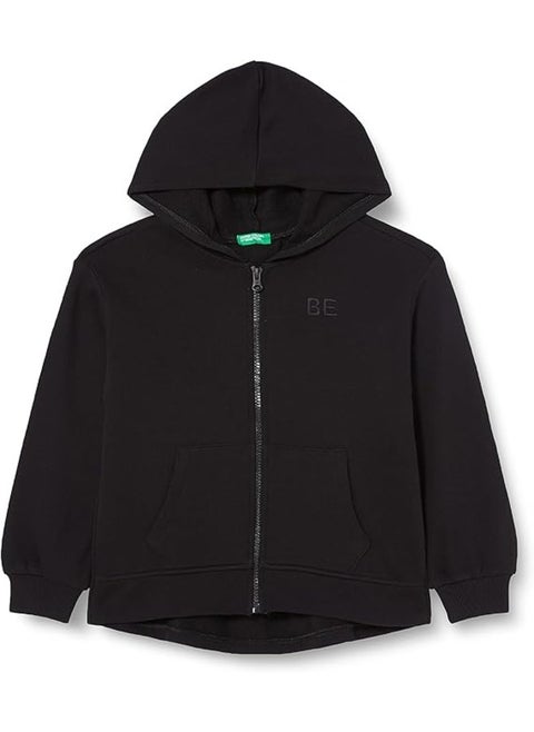 Zip-Up Sweatshirt With "Be" Embroidery