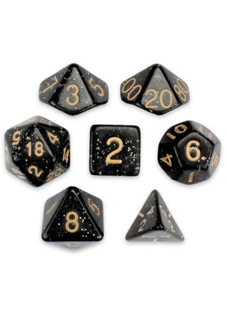 Wiz Dice Series II - Polyhedral Dice Set for Tabletop RPG Adventure Games with a Dice Bag - DND Dice Set, Suitable for Dungeons and Dragons, Magic The Gathering and Dice Games Alike - Stardust - 7 ct - pzsku/Z3F363AEC2FD7399D1527Z/45/1750157342/fa70ef68-56cc-47bc-9f43-9af265d268ff