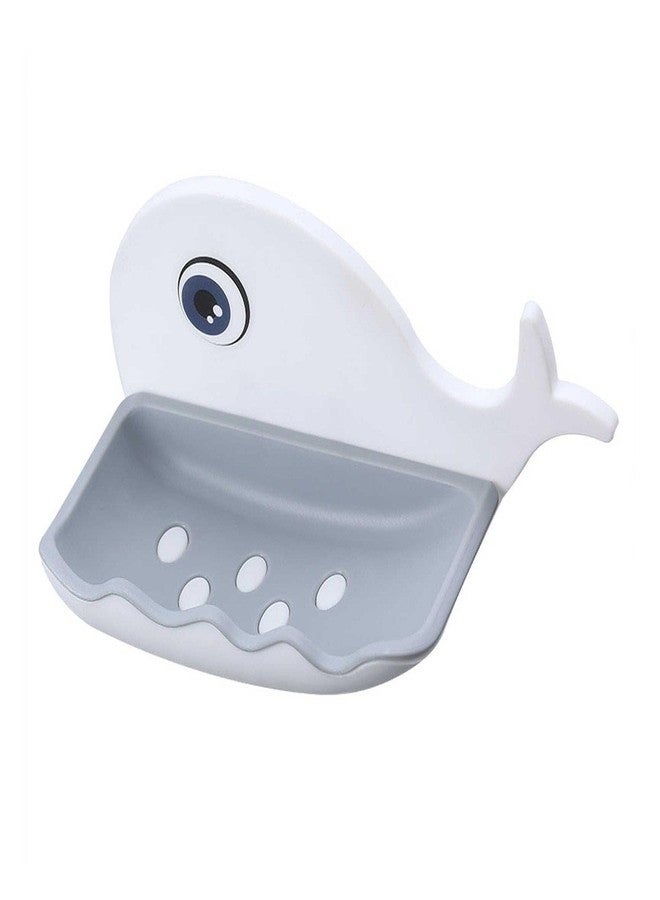 Oblivion Soap Stand for Bathroom - Fish Shape Double Layer Adhesive Waterproof Wall Mounted Soap Bar Holder Rack - Stickable Soap Case for Shower, Kitchen & Wash Basin Organiser (Pack of 1) - Image 1