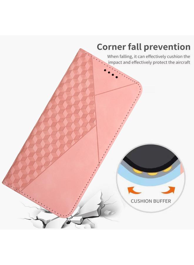 اس-توب جراب لهاتف Infinix Hot 10 Lite / Smart 5 2020 جراب هاتف من الجلد المغناطيسي بتصميم ماسي - Image 5