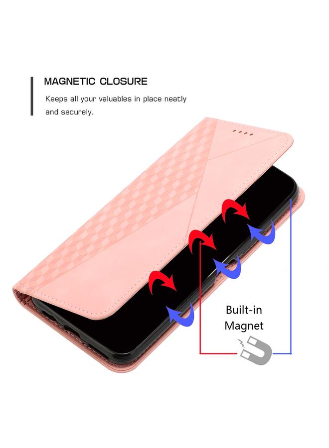 اس-توب جراب لهاتف Infinix Hot 10 Lite / Smart 5 2020 جراب هاتف من الجلد المغناطيسي بتصميم ماسي - Image 3