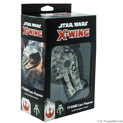 Atomic Mass Games Star Wars XWing 2nd Edition Miniatures Game YT2400 Light Freighter EXPANSION PACK Strategy Game for Kids Adults Ages 14 2 Players 3045 Minute Playtime Made by Atomic Mass Games - Image 1