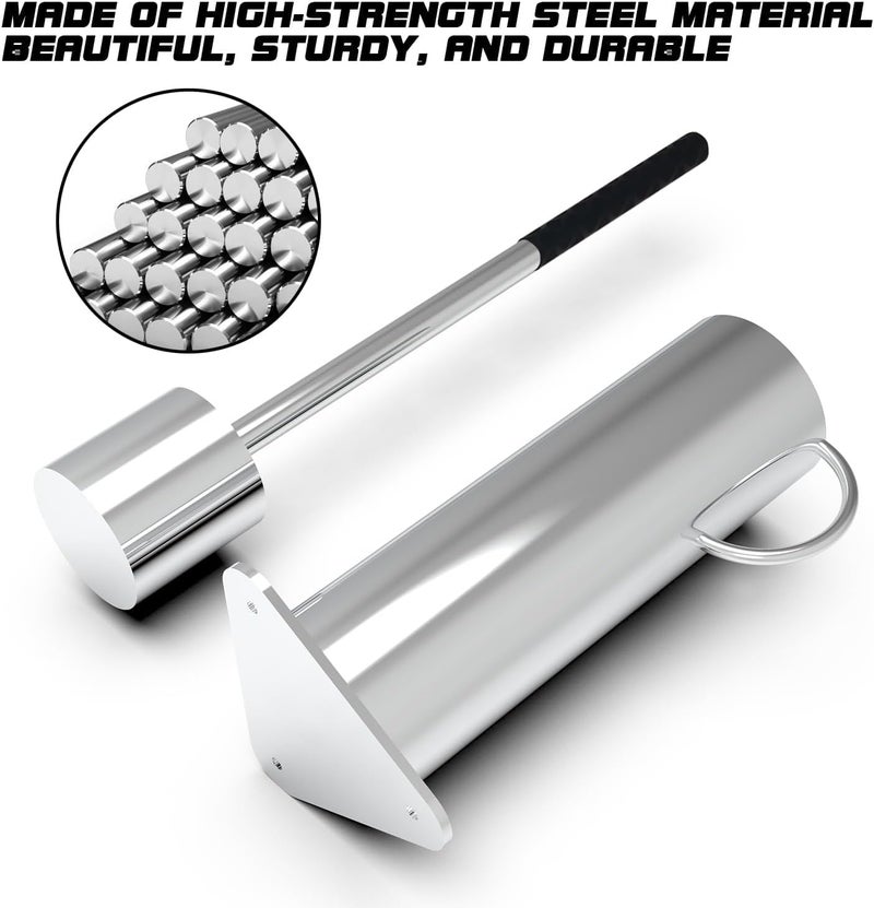 Fstcrt Rock Crusher, Glass Crusher, Heavy-Duty Ore Crusher for Mining, Manual Hand Gold Rock Crusher, Crush Tool of Gold Panning, Crusher of Rockhounding Enthusiasts and Master of Glass Crafts - Image 2