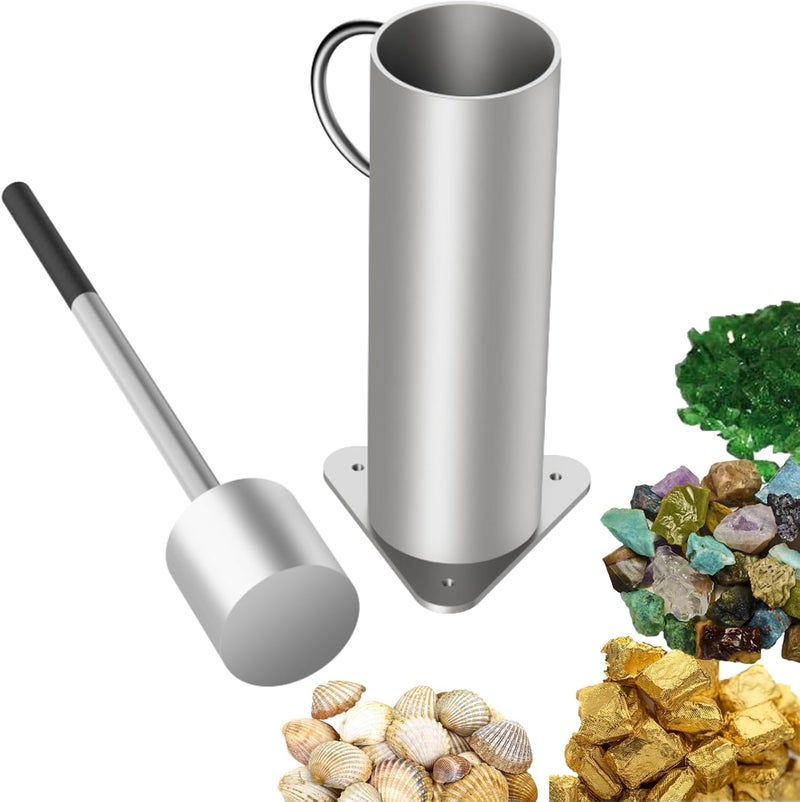 Fstcrt Rock Crusher, Glass Crusher, Heavy-Duty Ore Crusher for Mining, Manual Hand Gold Rock Crusher, Crush Tool of Gold Panning, Crusher of Rockhounding Enthusiasts and Master of Glass Crafts - Image 1
