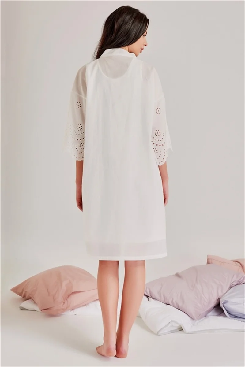 ماجيك فورم 46108 - Single Dressing Gown with Self-Embroidered Pattern