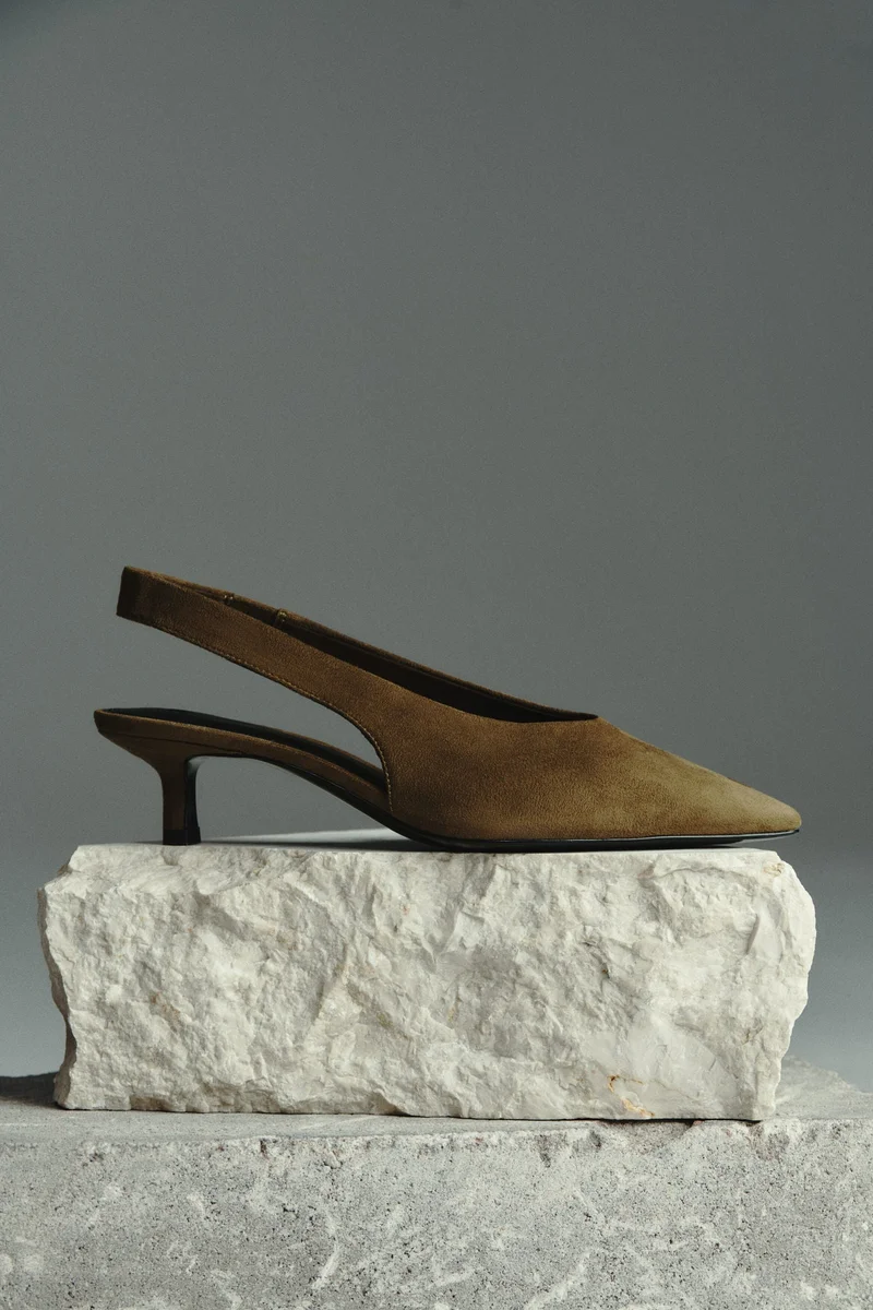 H&M Kitten-heeled slingbacks