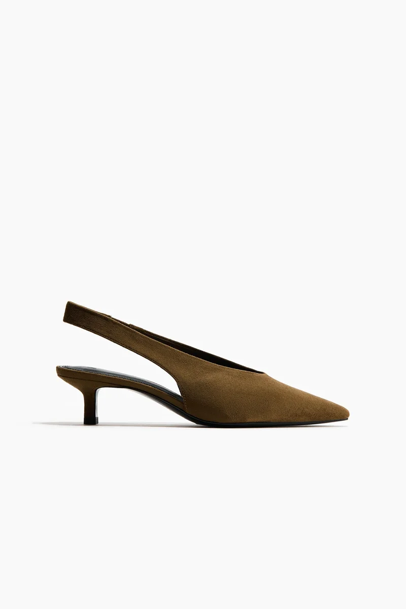 اتش اند ام حذاء مفتوح من الخلف بكعب صغير