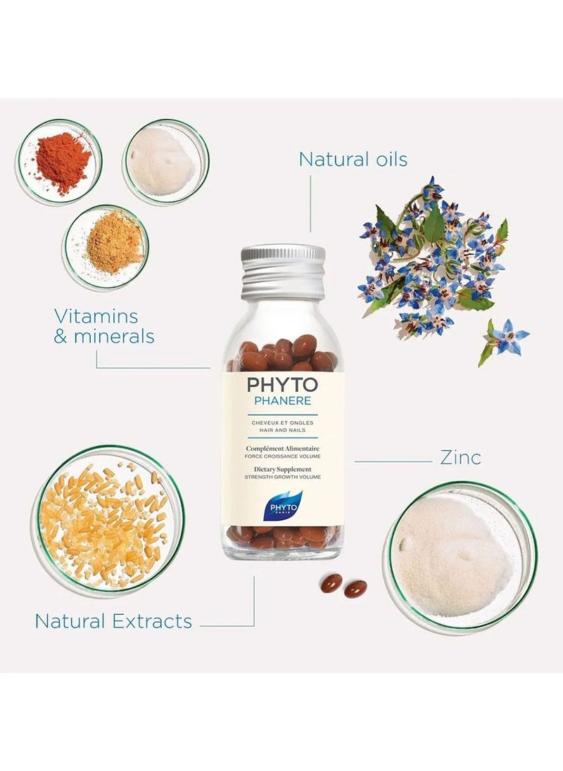 Phyto - PHYTO PHANERS Cheveux Et Ongles Hair And Nails 120 Capsules Pack of 2 - Image 1