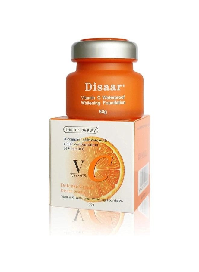Disaar - Pack Of 2 - Vitamin C Waterproof Whitening Foundation Orange - Image 1