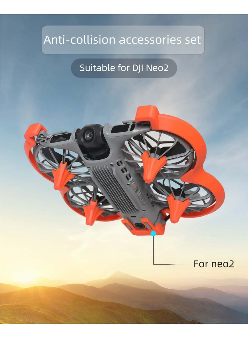 Propeller Guard for DJI NEO 2, Lightweight Drone Propeller Protector with Full-Cover Anti-Collision Ring, 2.2cm Landing Gear Riser, Safe Flight Protection Accessory - Image 2