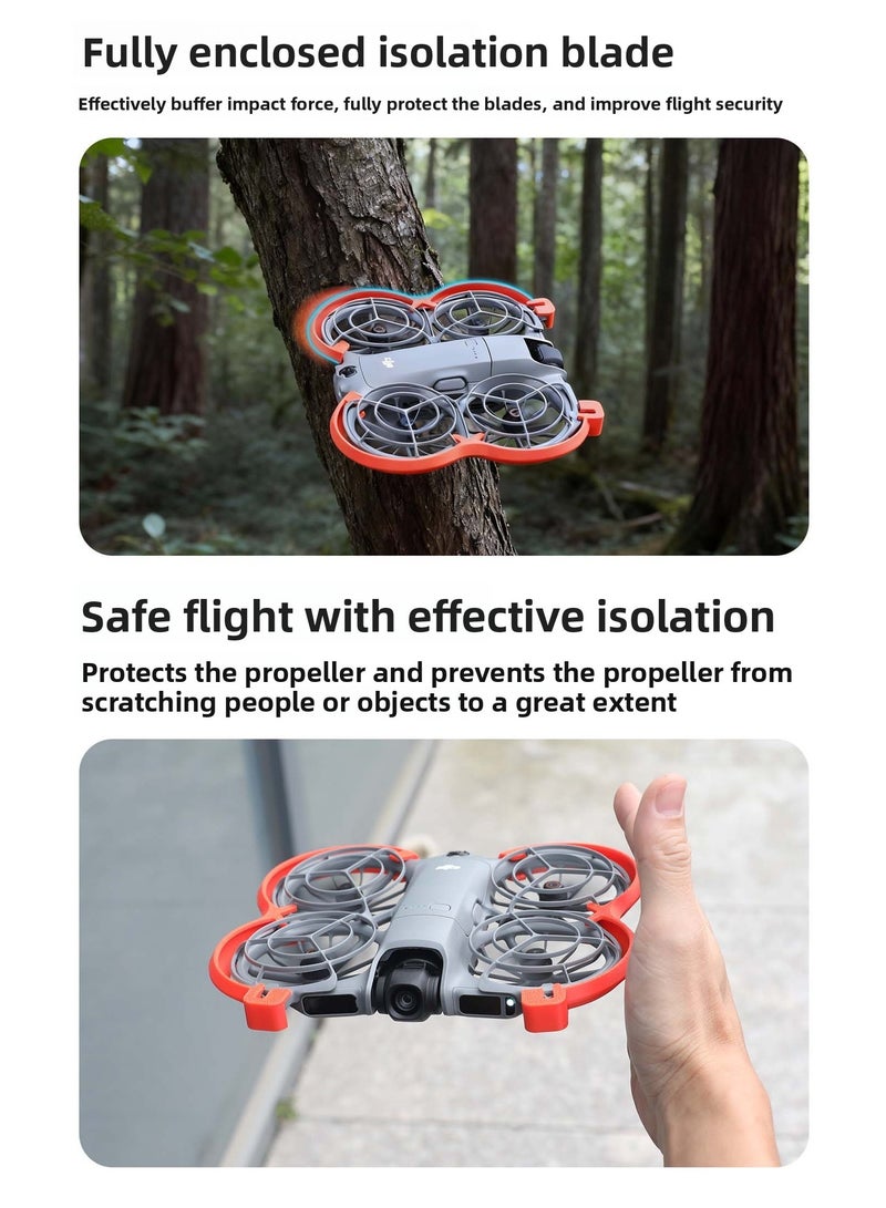 Propeller Guard for DJI NEO 2, Lightweight Drone Propeller Protector with Full-Cover Anti-Collision Ring, 2.2cm Landing Gear Riser, Safe Flight Protection Accessory - Image 5