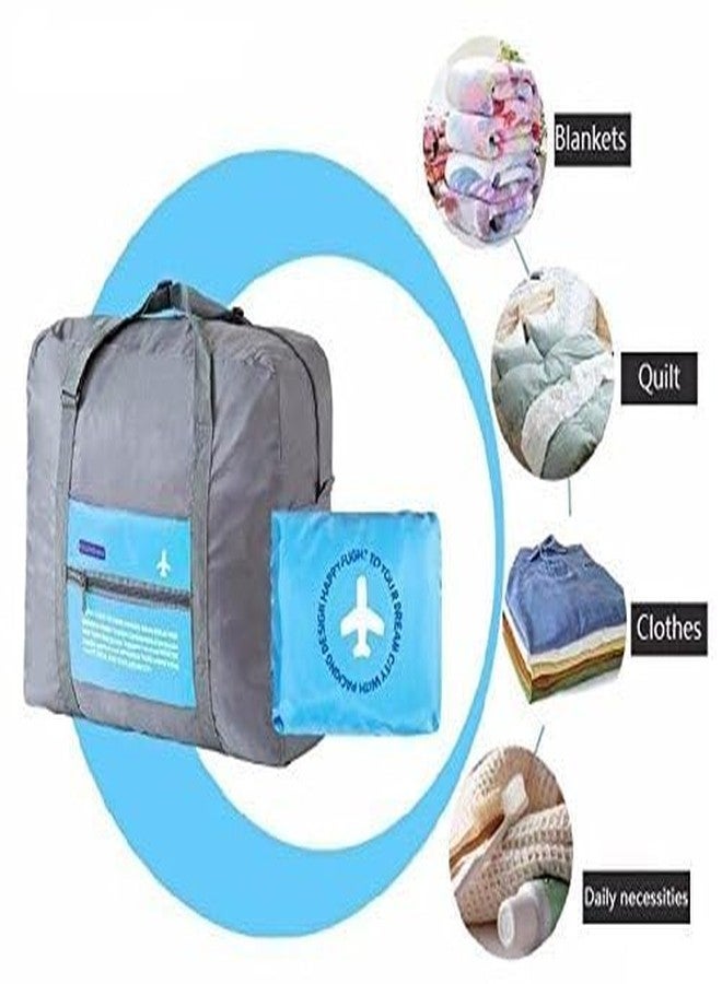 KD ZONE Polyester Material, Large Capacity Waterproof Foldable Lightweight Big Carry for Luggage Bag, Foldable Bag, Multi Color - Image 2