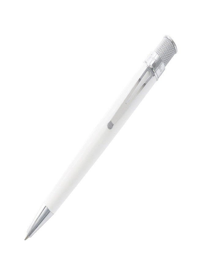 Retro 51 Tornado Classic Lacquer Glow In The Dark White Rollerball Pen - Image 1