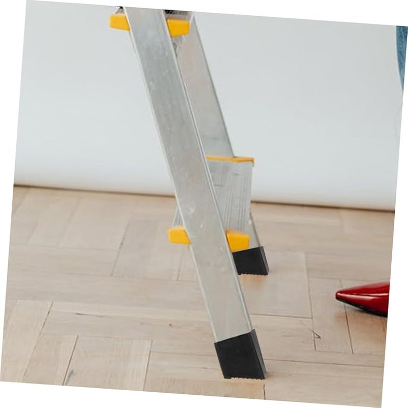 6Pcs Black Ladder Feet Covers Non Slip Replacement Pads for Extension Ladders Floor Protector - Image 4