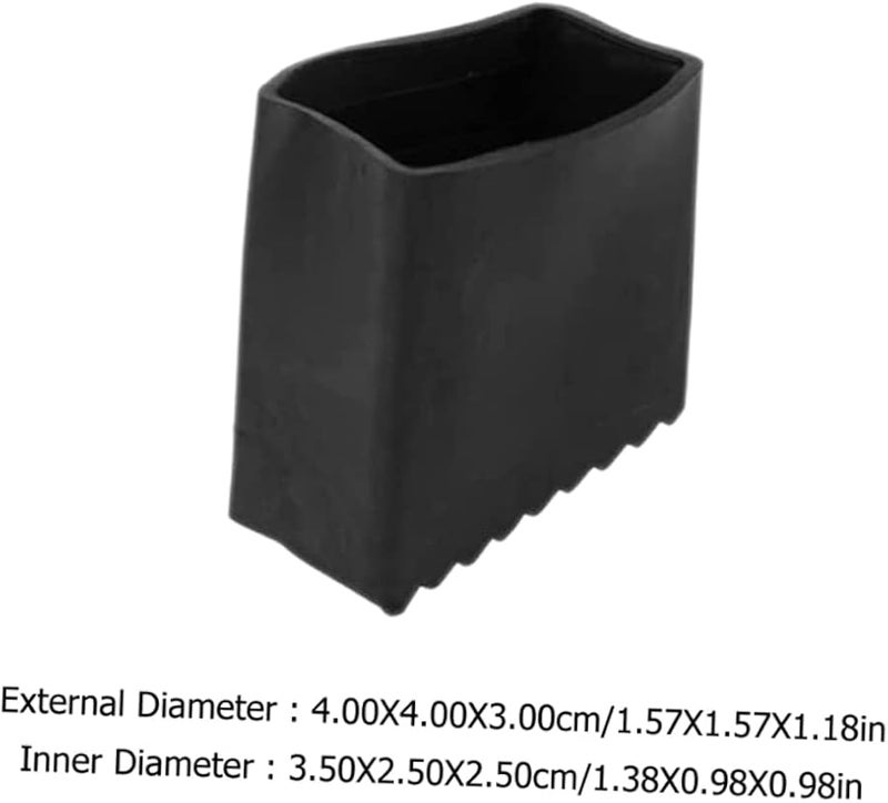 6Pcs Black Ladder Feet Covers Non Slip Replacement Pads for Extension Ladders Floor Protector - Image 3