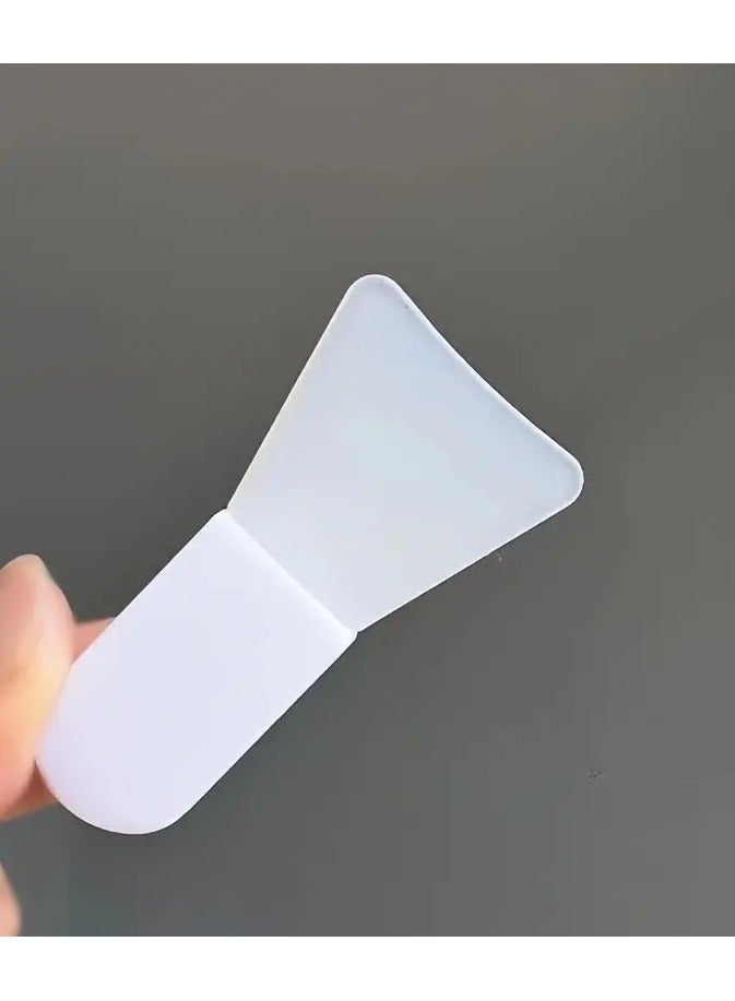 Goolsky Short Handle Facial Mask Brush Silicone Mud Film Special Beauty Salon Smear Type Beauty Brush Cleaning Brush Portable 3-piece Set  - Image 4