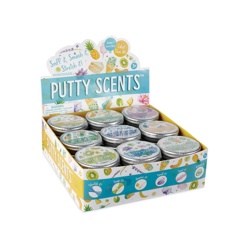 MindWare Putty Scents Series 1 Variety Pack Scented Putty 36 Tins Great for Birthday Party Stocking Stuffers or End of The Year Teacher Giveaways