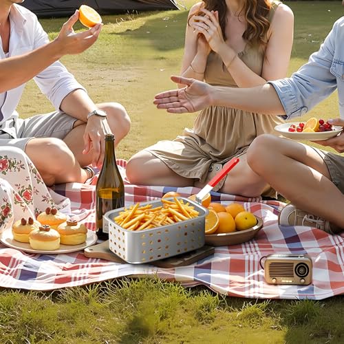 Feasto 18 QT Fish Fryer with 2 Baskets for Outdoor Cooking, Outdoor Propane Deep Fryer with Baskets for Cooking Fish, Chicken Wings, French Fries, and Seafood - Image 2