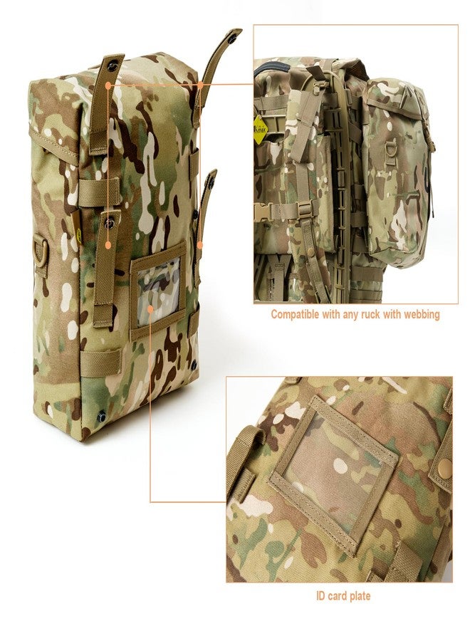 أم تي حقيبة دعم عسكرية أمريكية من قطعتين بنظام MOLLE، حقيبة متعددة الاستخدامات للجيش بنمط التمويه المتعدد - Image 3