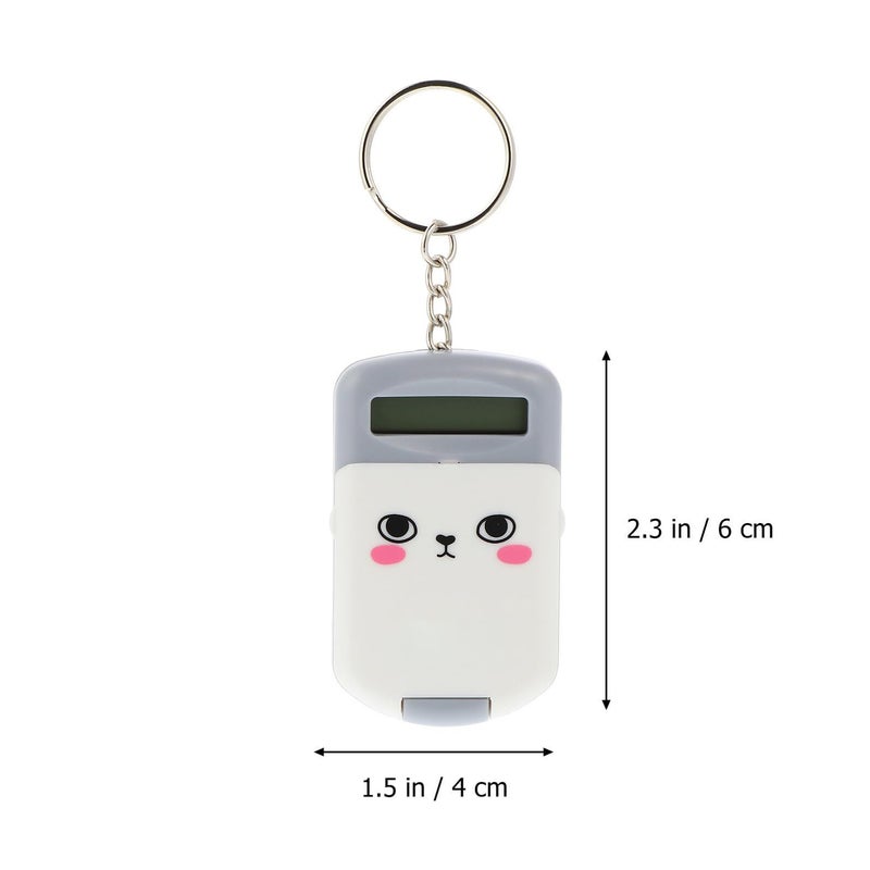 Mini Portable Calculator 2 Pack Lightweight Pocket Size for Students Exams Accounting Gray - Image 3