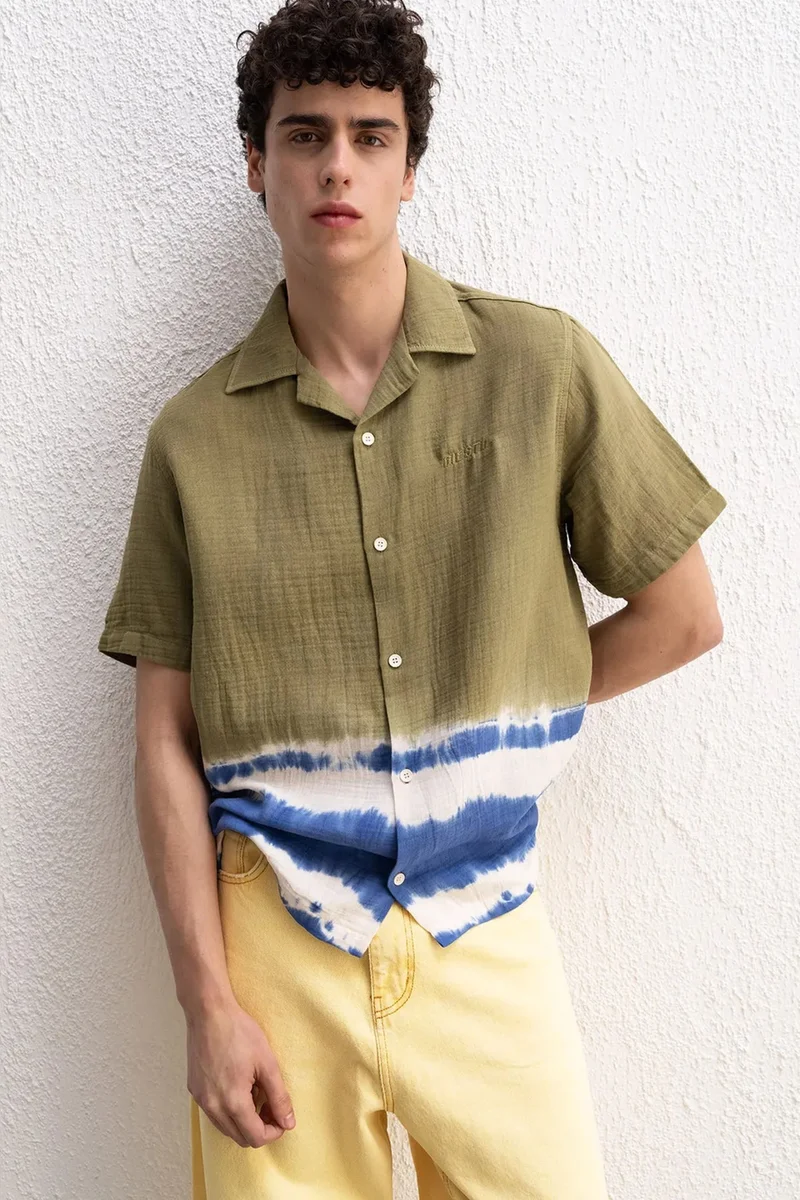 GIESTO Short Sleeve Tie-Dye Shirt