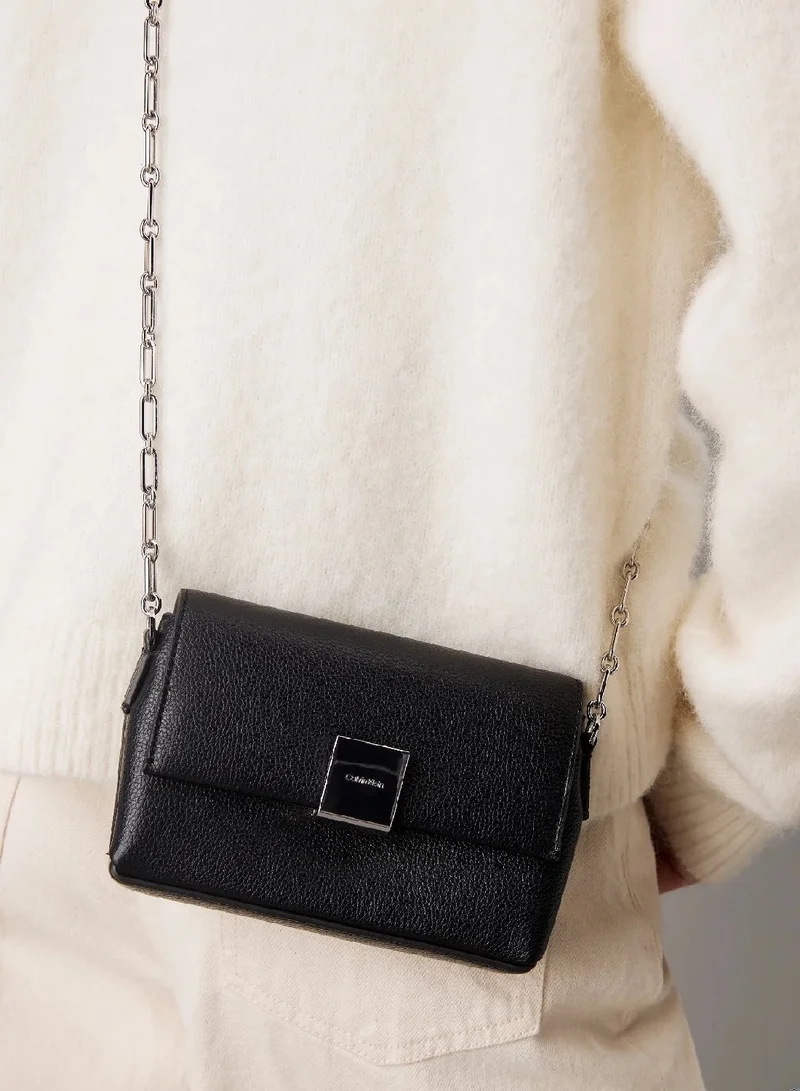 CALVIN KLEIN Black Caviar Crossbody Bag for Women | Best Price UAE