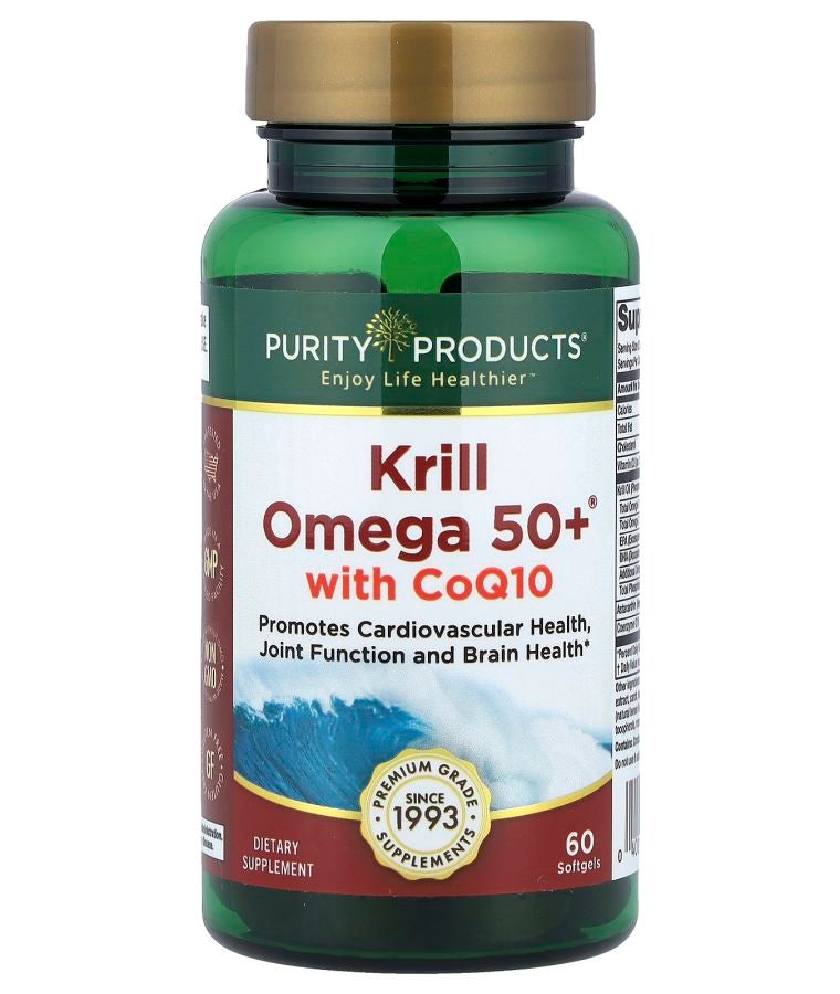 Purity Products Krill Omega 50+® with  CoQ10 60 Softgels
