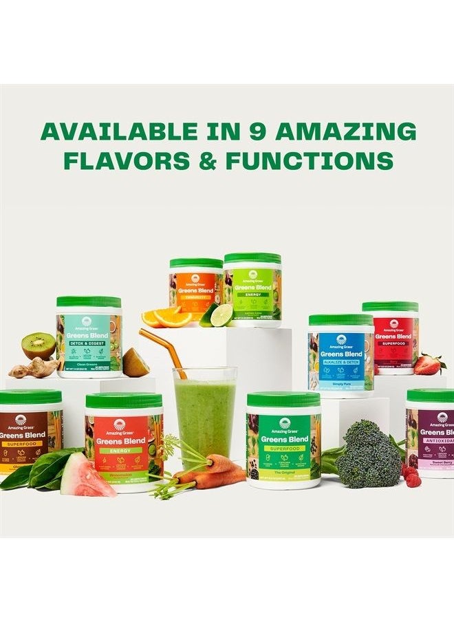 Greens Blend Superfood: Super Greens Powder Smoothie Mix with Organic Spirulina, Chlorella, Beet Root Powder, Digestive Enzymes & Probiotics, Original, 60 Servings, Boost Energy - pzsku/Z3F37032F2AA26A57110AZ/45/_/1689270956/cc8752a7-0eff-40e9-9525-3a2b29bb5ddd