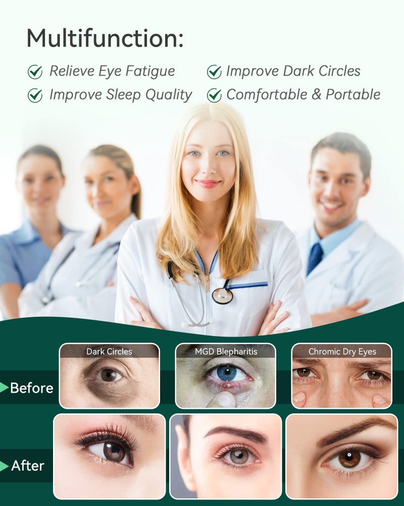 ProCIV 30PCS Steam Eye Masks for Dry Eyes & Fatigue Relief, Self-Heating Eye Mask for Puffiness & Dark Circles, Moist Heat Compress, Travel-Friendly, No Microwave Needed, Spa Relaxation for Women, Unscented - Image 5